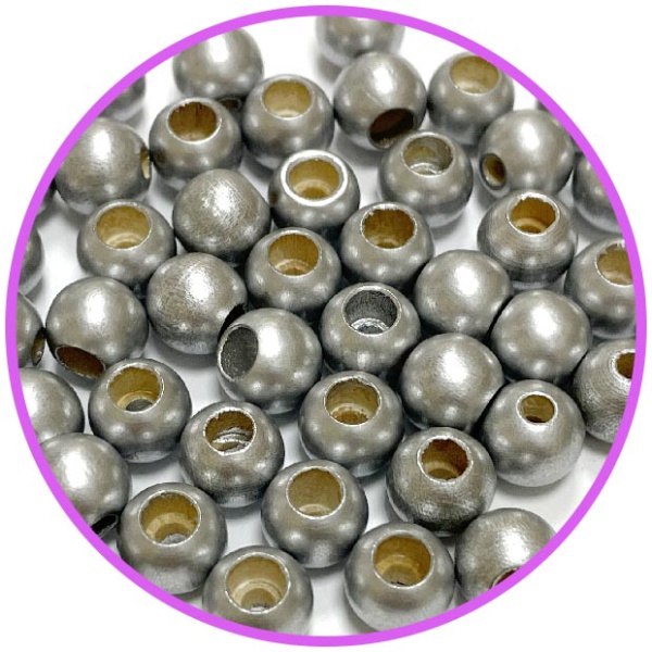 Бусина безопасности серебро 10 мм (германия, дерево)