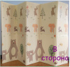 Коврик детский игровой 200 х 180, для ползанья, складной двухсторонний, развивающий (Лесные звери)