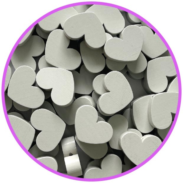 Сердце светло серое деревянное (германия)